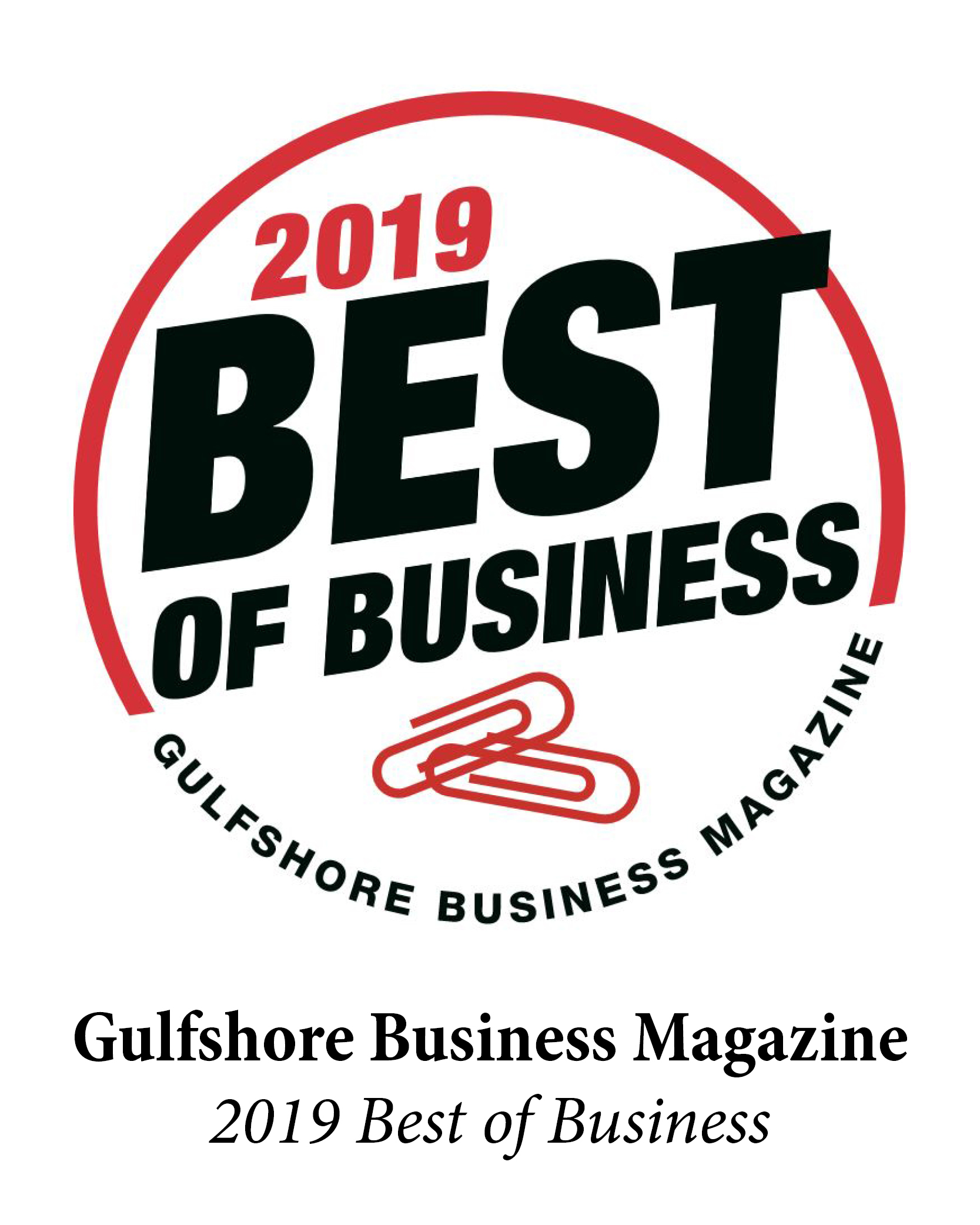 2016 Gulfshore Business Magazine Best of Business Badge