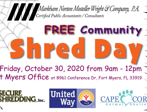2020 Annual FREE Community Shred Day Event
