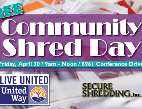 2021 Annual FREE Community Shred Day Event