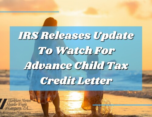 IRS Releases Update To Watch For Advance Child Tax Credit Letter
