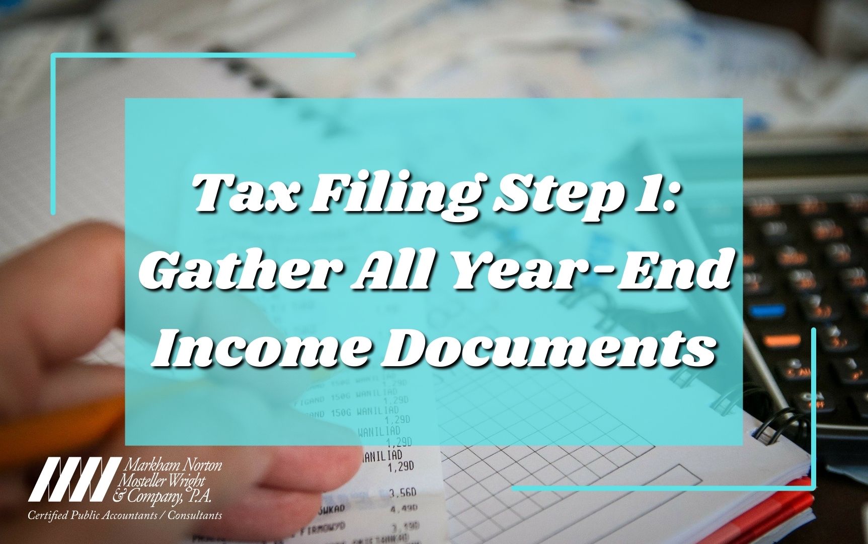 Tax Filing Step 1