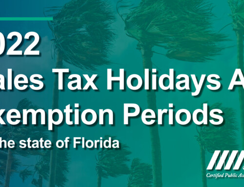 2022 Sales Tax Holidays and Exemption Periods for the State of Florida