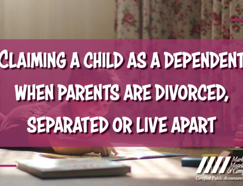 Claiming A Child As A Dependent When Parents Are Divorced, Separated Or Live Apart