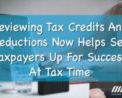 Reviewing Tax Credits And Deductions